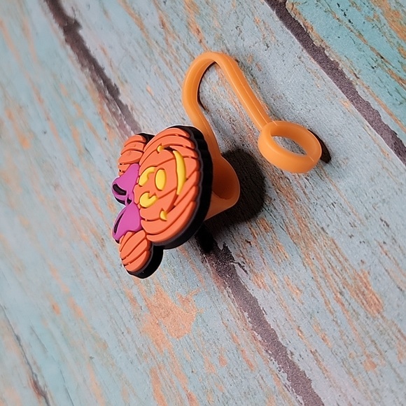 Minnie Mouse Pumpkin Straw Topper - Picture 4 of 5